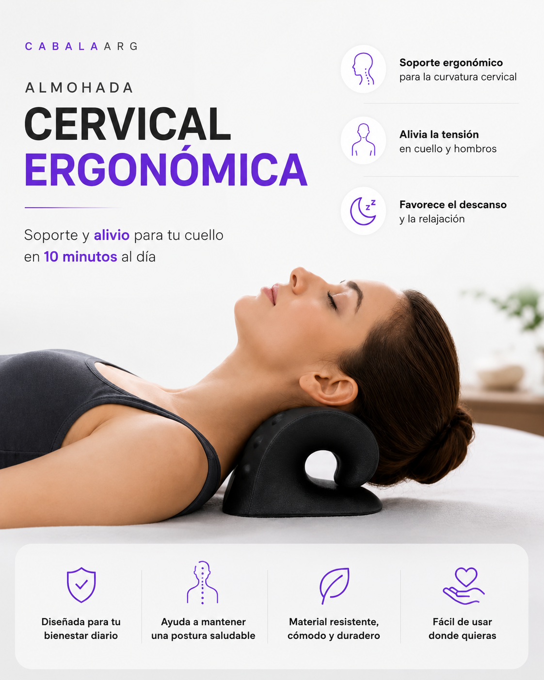Almohada Cervical | Almohada Ergonomica
