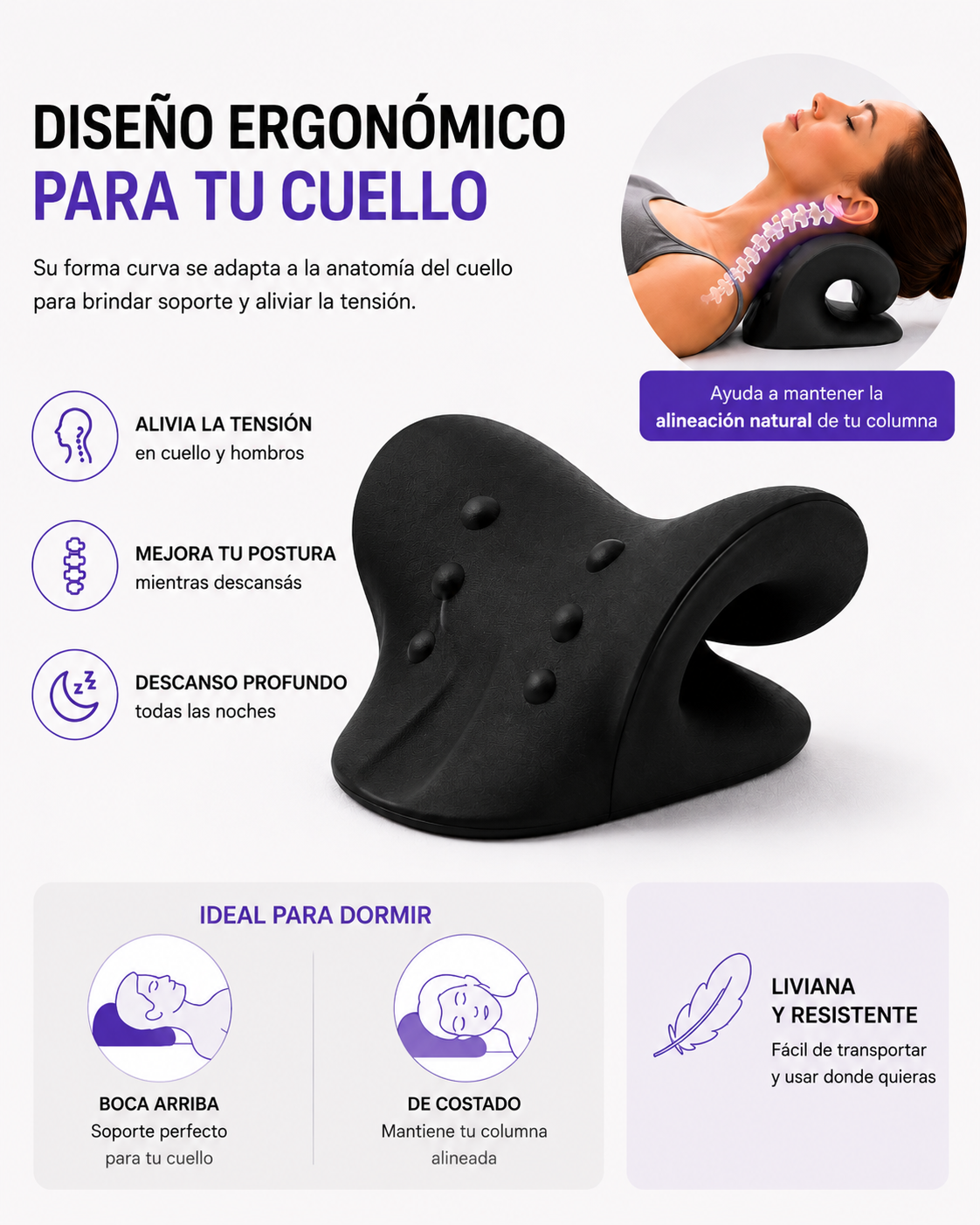 Almohada Cervical | Almohada Ergonomica