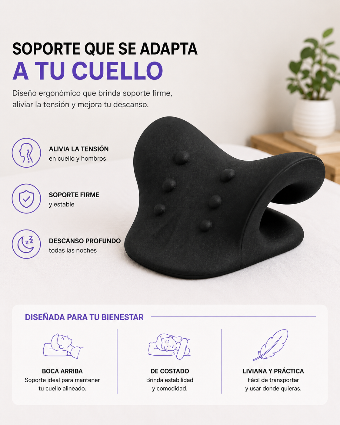 Almohada Cervical | Almohada Ergonomica